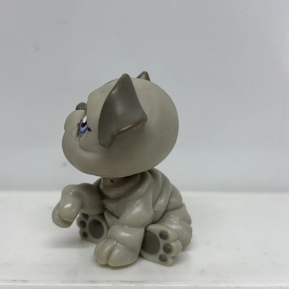 LPS Littlest Pet Shop Greyhound #508 Bulldog Blue Sportiest Eyes Dog Hasbro 2007